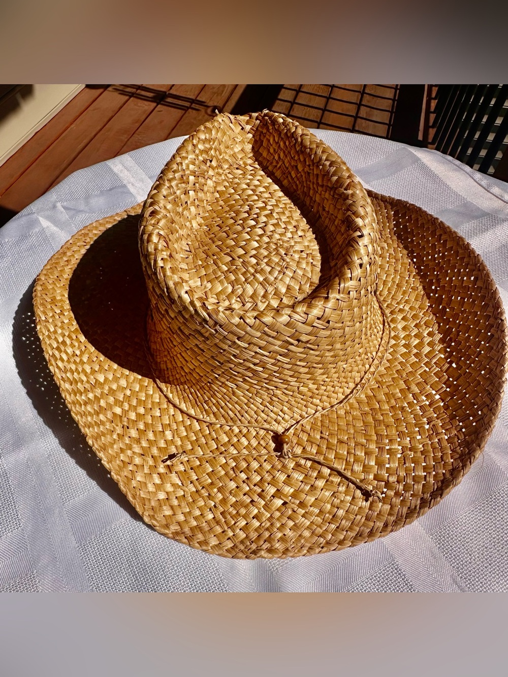 Panama Jack Coastal Cowgirl Bohemian 100% Straw Hat w/Decorative Cowrie Shells - Picture 5 of 11
